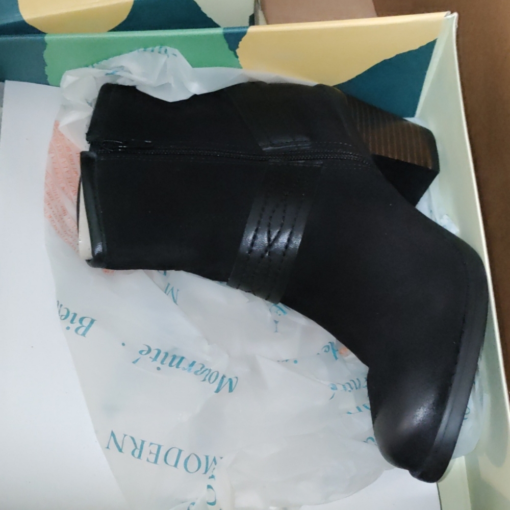 Earth Lina Arlington leather heeled boot size 7.5 - Picture 7 of 8